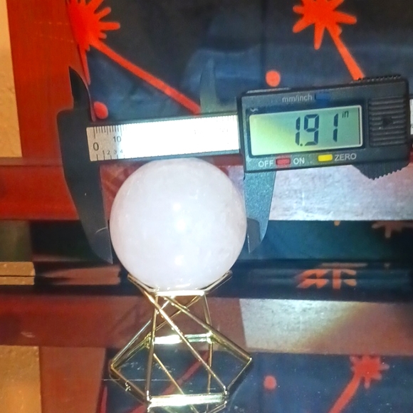 Rose Quartz Sphere - Picture 6 of 6